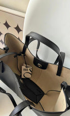 Wing Cyme Cowhide Bucket Tote Bag - Large Capacity Commuting