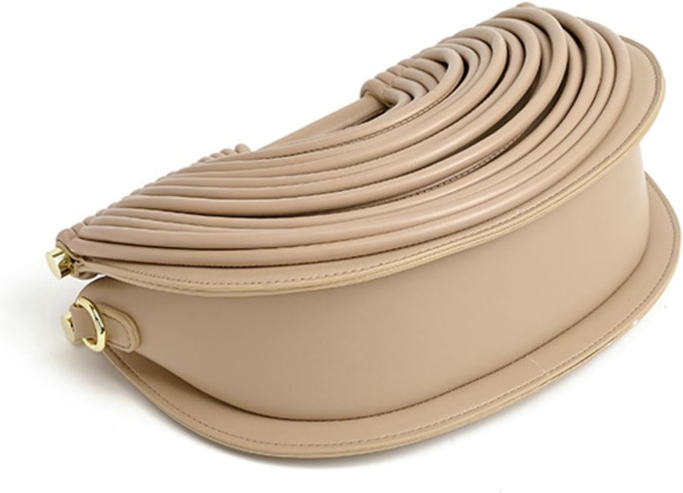 Slouchy PU Leather Cloud Semicircles Bags Women Woven Crossbody Purse Underarm Shoulder Hobo Bag Top Handle Tote Handbag 2025
