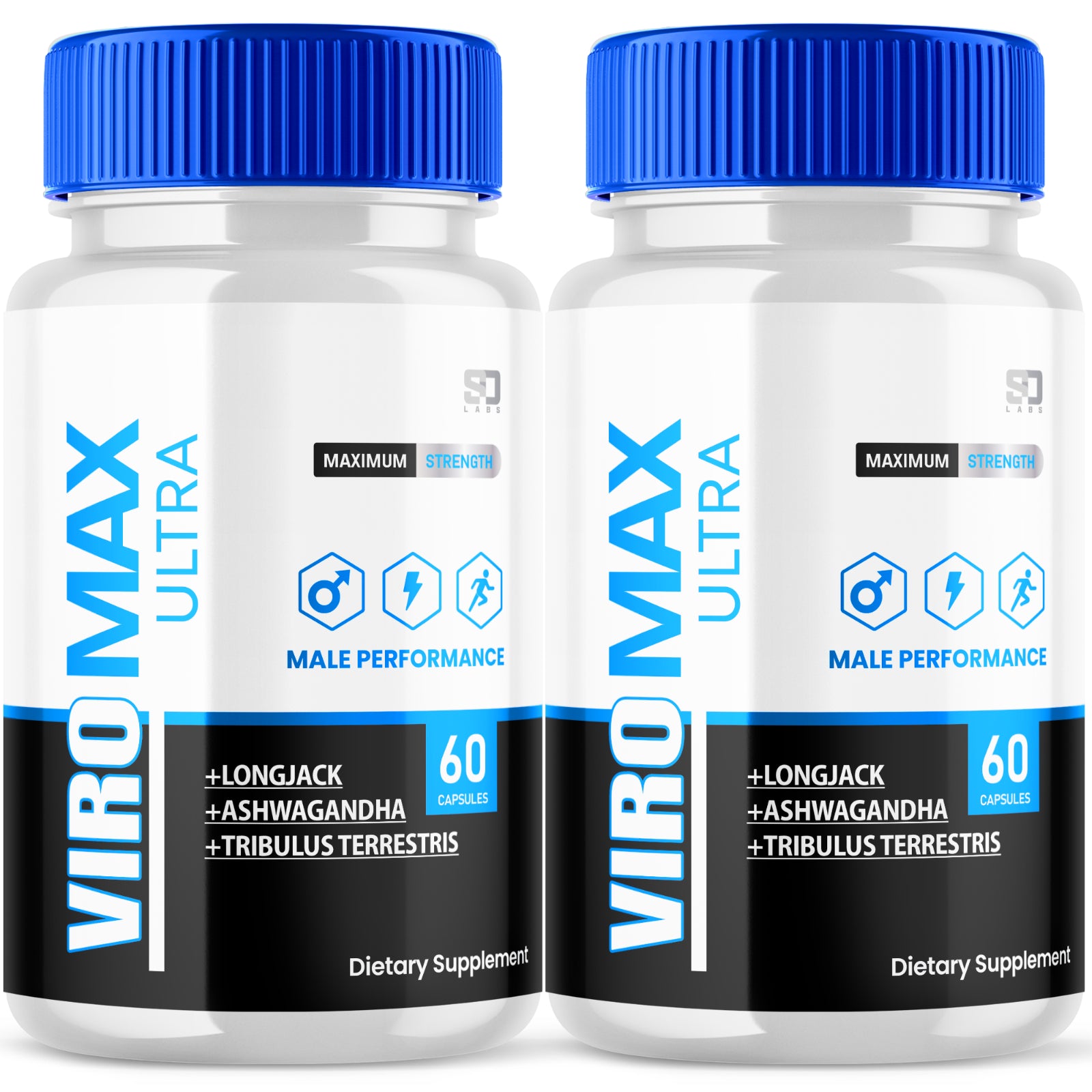 Viromax Ultra Male Health Pills - Enhance Intimate Drive and Vitality (2 Pack)