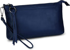 Uromee Wristlet Wallet Clutch Purses for Women Genuine Leather Crossbody Bag Handbag with Detachable Shoulder Chain