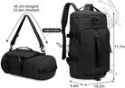3-In-1 Travel Duffle Bag for Men and Women – Gym Backpack Tote | Waterproof, Foldable, Carry-On Weekender Bag with Shoe Compartment for Sports, Fitness, Daily Use, Travel