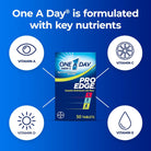One a Day Men’S Pro Edge Multivitamin, Supplement with Vitamin A,C,D, E and Zinc for Immune Health Support and Magnesium for Healthy Muscle Function, 50 Count
