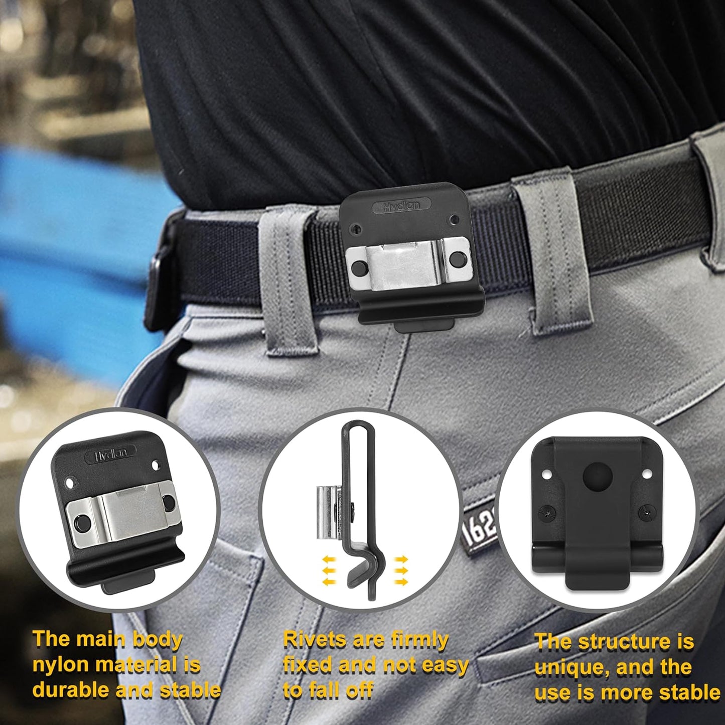 Tape Measure Holder, Tactical Tape Measuring Belt Clip, Drill Holster, Tool Belt with Belt Clip, Suitable for Measuring Tape Drill, Impact Driver Any Tape Holster with a Clip.