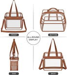USPECLARE Clear Bag for Stadium Events,Transparent Bag for Work Sports Games Concerts Travel Gym
