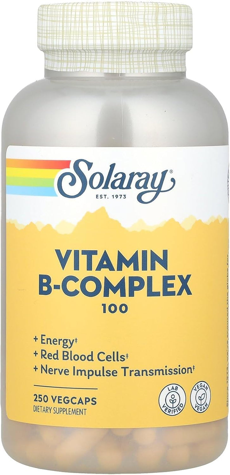 Solaray B Complex Supplement, 100Mg, 250 Count