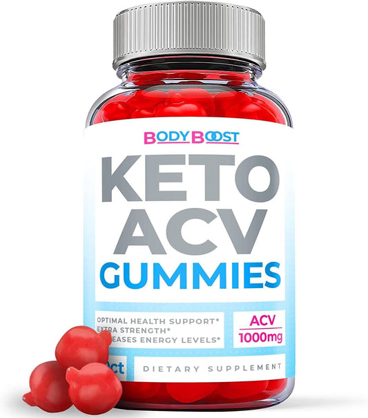 (1 Pack) Body Boost Keto Gummies - Body Boost ACV Gummies, Weight Loss-60 Gums