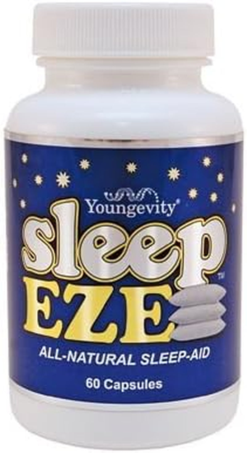Sleep Eze 60 Capsules Youngevity Natural Sleep Aid with Melatonin & Valerian (Ships Worldwide)