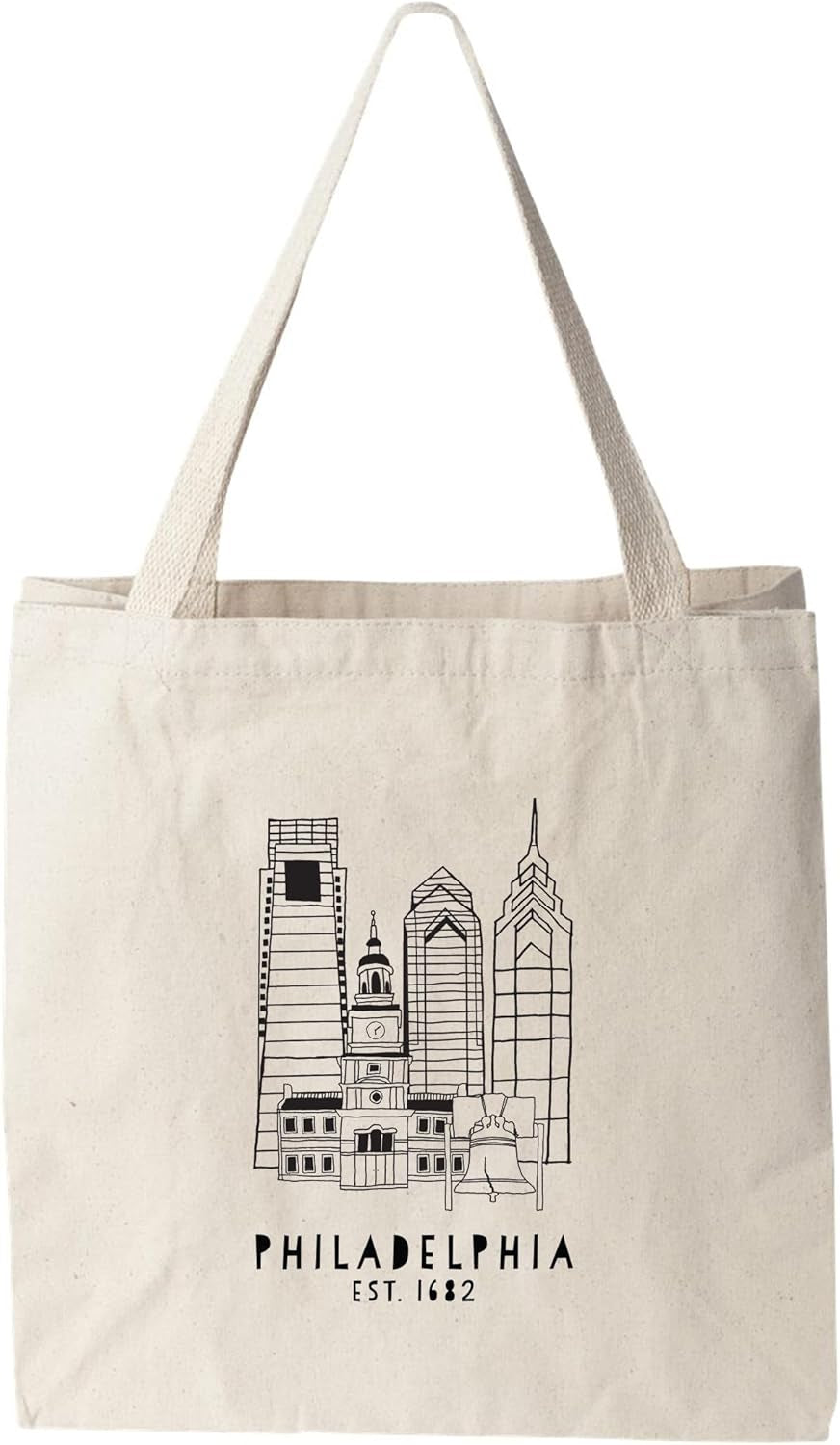 100% Cotton Canvas, Natural Tote Bag, Original Design, Cities