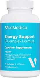 Vitamedica | Energy Support Multivitamin W B Complex | Energy Booster | Vitamin B6 & B12 | Clarity & Focus | Biotin for Hair, Skin & Nails | Energy Supplements | 90 Ct