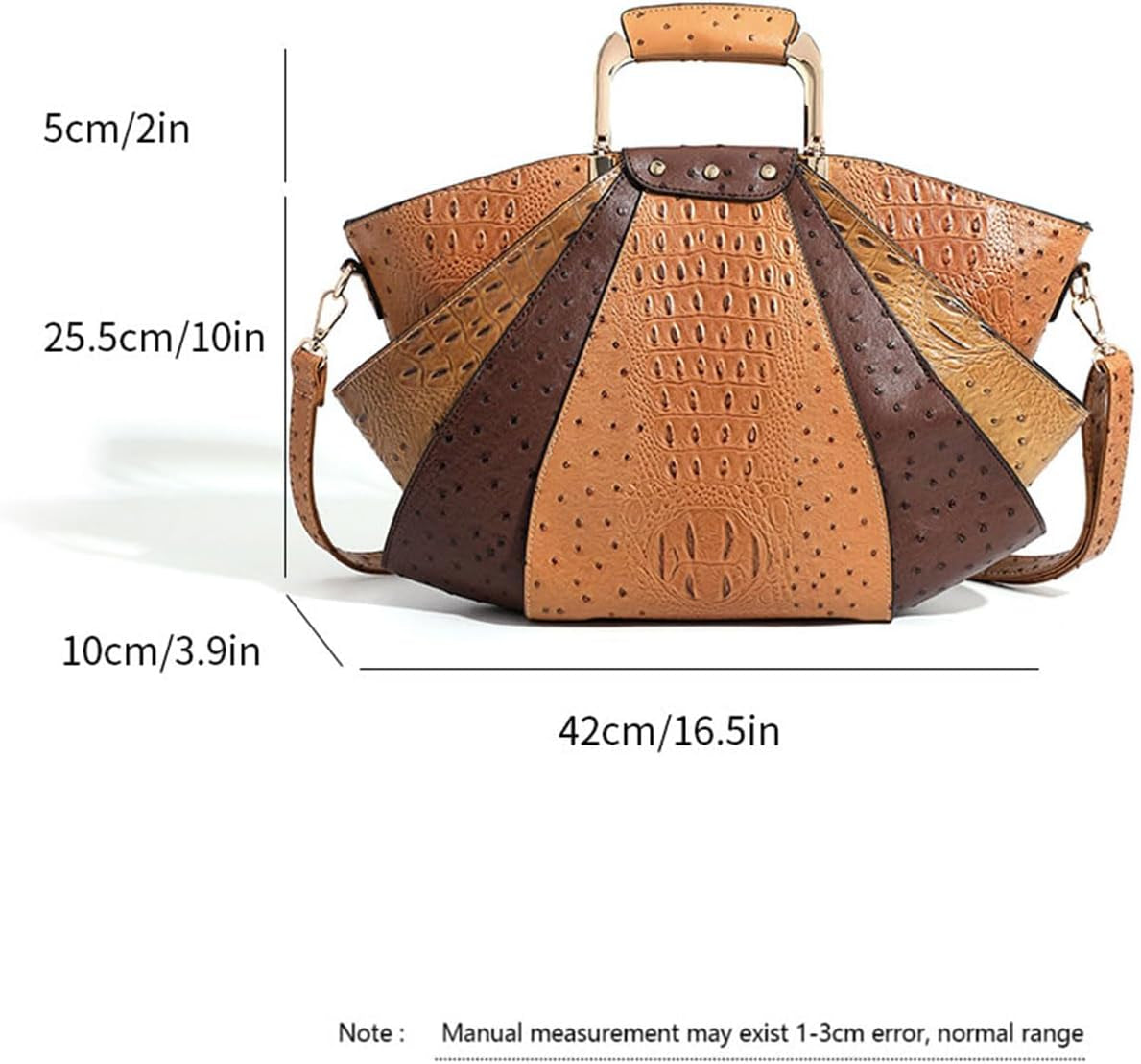 Bag Woman Large Capacity Leather Purse Fashion Designer Metal Top Handle Handbags Women Crossbody Large Bags for Women Tote