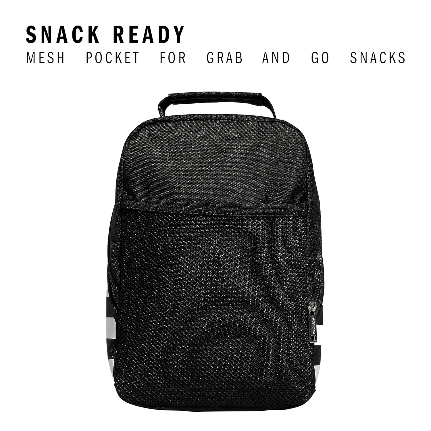 Adidas Unisex Santiago Lunch Bag Cooler for Women and Men, Insulated Food Container Box with Mesh Pocket