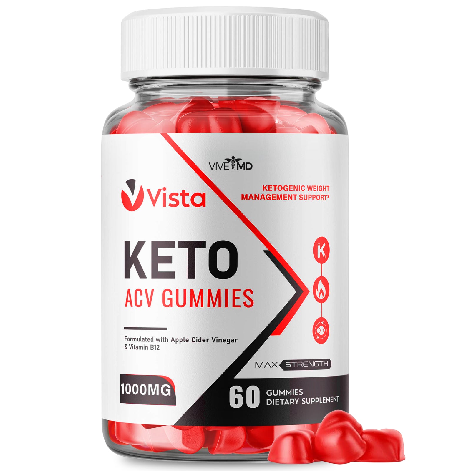 Vista Keto ACV Gummies Advance for Maximum Strength Official Formula (1 Pack)