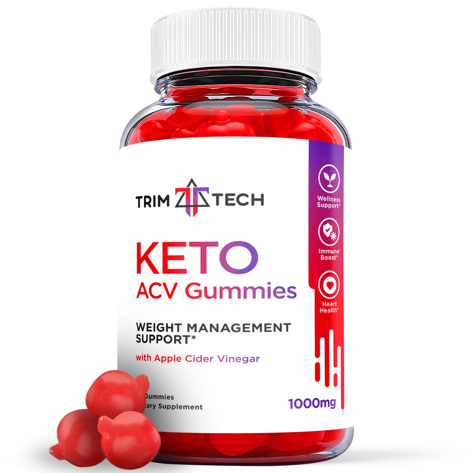 Trim Tech Keto Gummies - Trim Tech Keto ACV Gummies for Weight Loss (1 Pack)