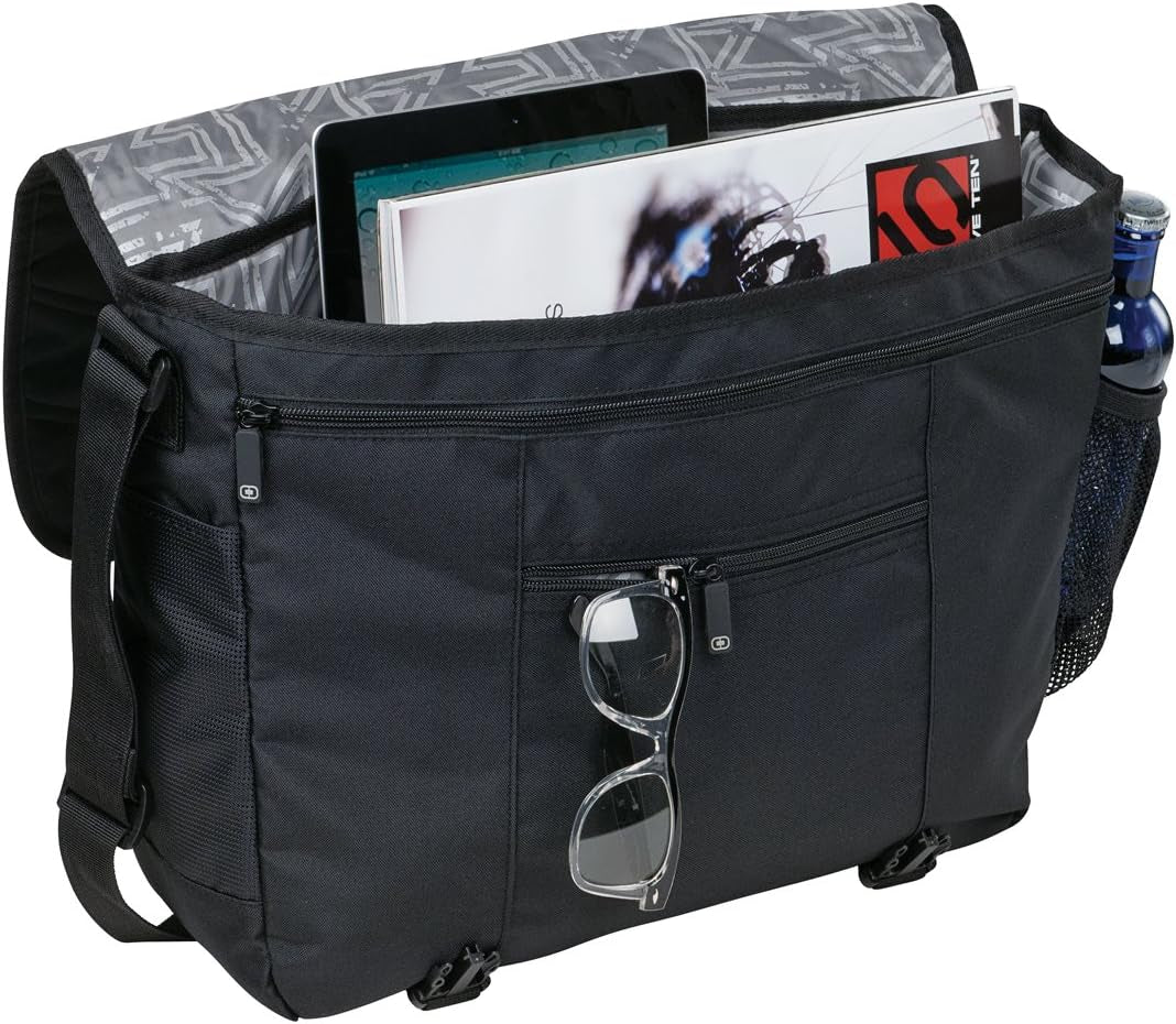 OGIO 417015 - Black Upton Computer Laptop Messenger Bag/Briefcase, Black