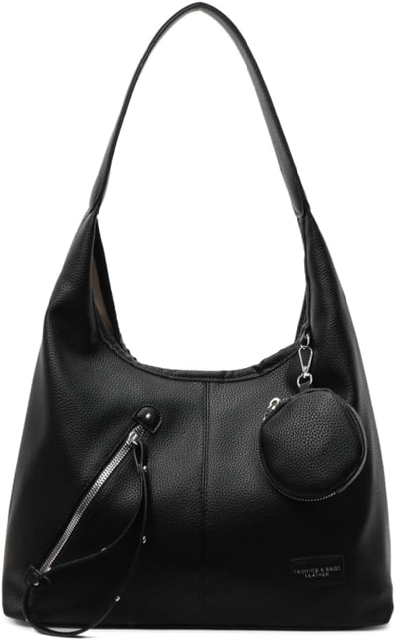 2 Pcs Slouchy Crescent Hobo Bags Women Trendy Crossbody Purse Satchels Shoulder Bag Cute Top-Handle Tote Handbag 2025