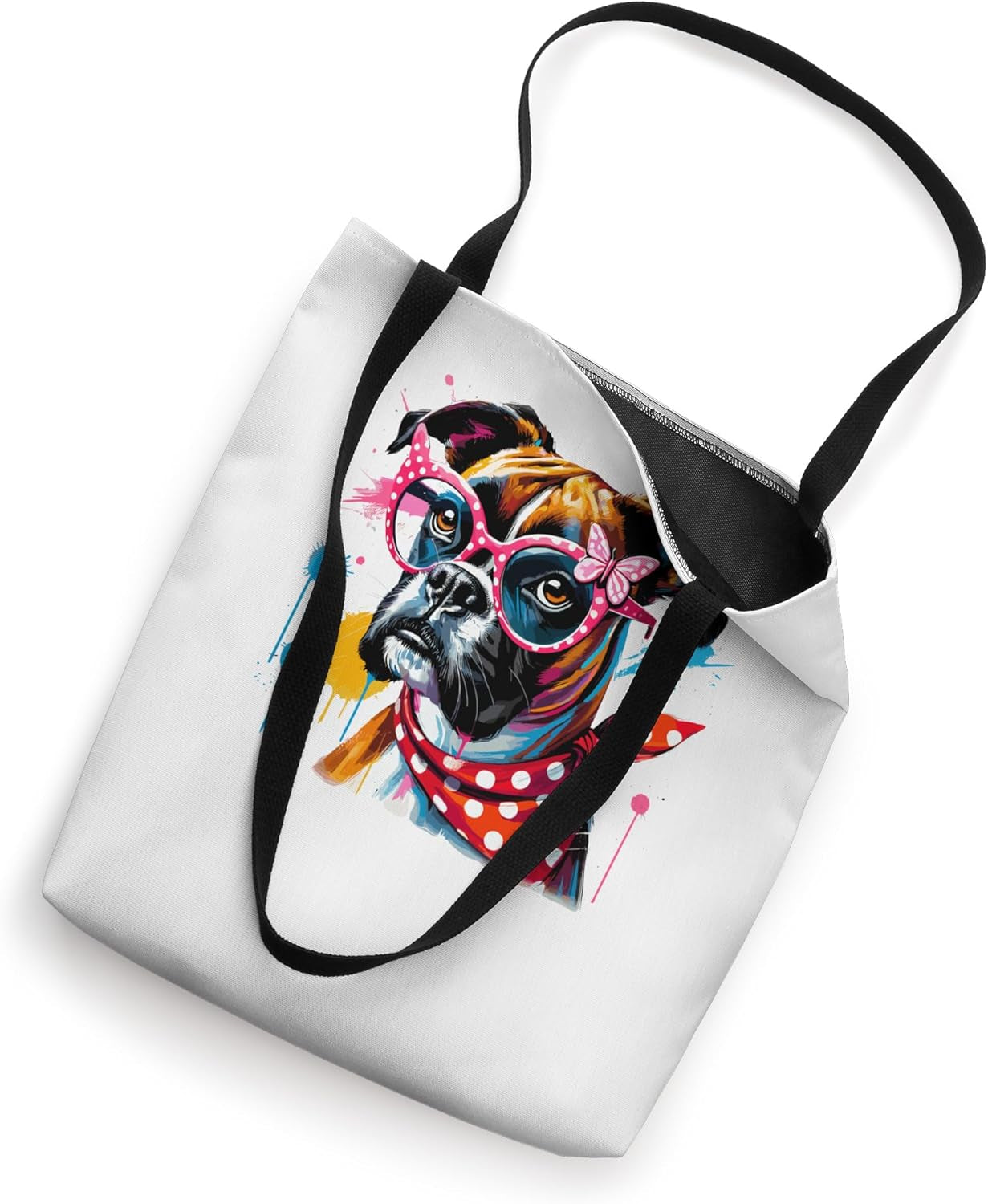Urban Pop Boxer Dog Boxers Tote Bag