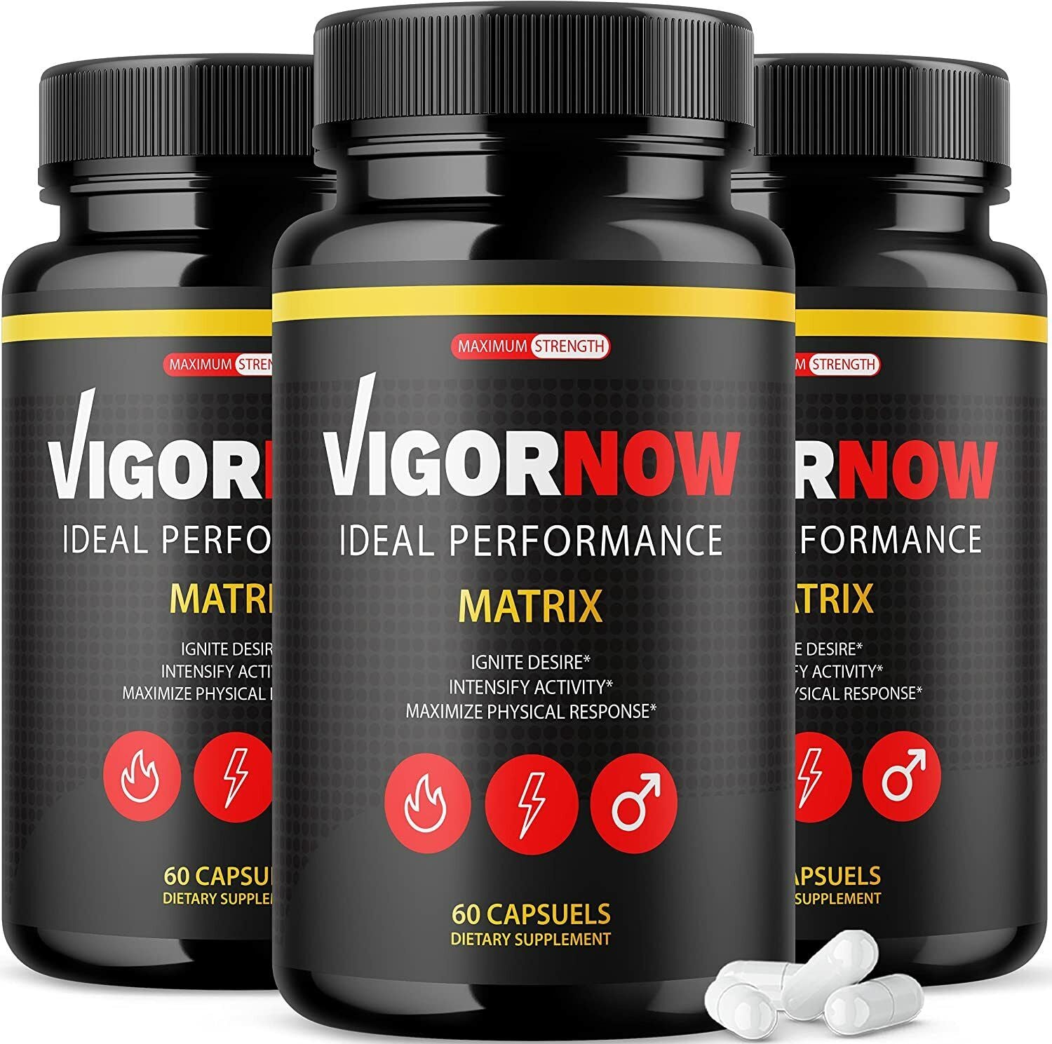 Vigornow Male Performance Matrix Supplement 180 Capsules (3 Pack)