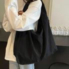 2025 New Women'S Solid Color Draped Tote Bag,Slouchy Hobo Bag for Women,Large Capacity Fashion Versatile Shoulder Bag