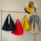 2025 New Women'S Solid Color Draped Tote Bag,Slouchy Hobo Bag for Women,Large Capacity Fashion Versatile Shoulder Bag