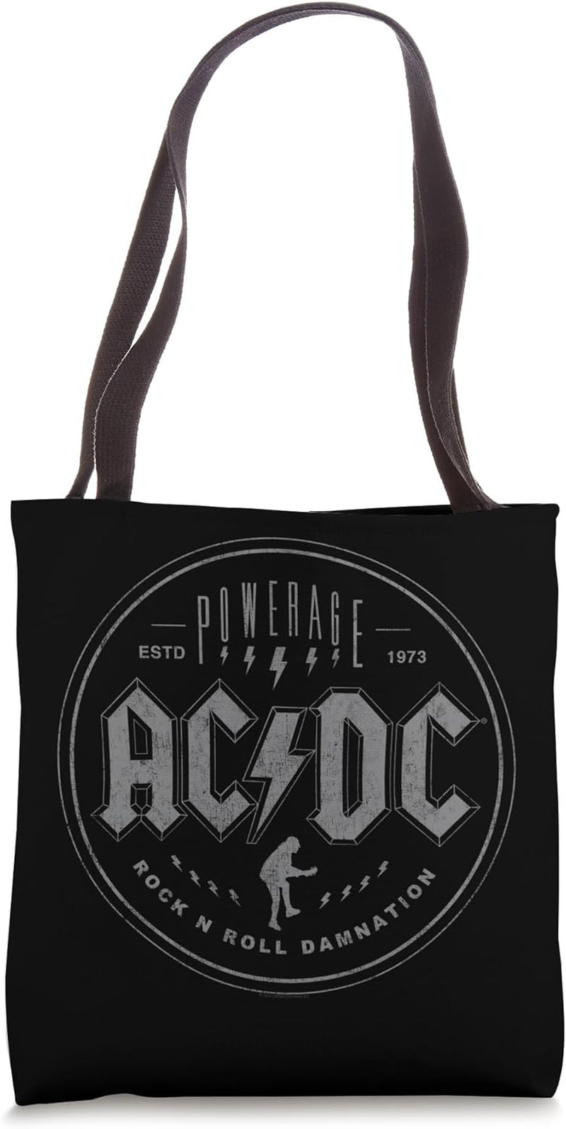 AC/DC Rock Music Band Rock N Roll Damnation Tote Bag