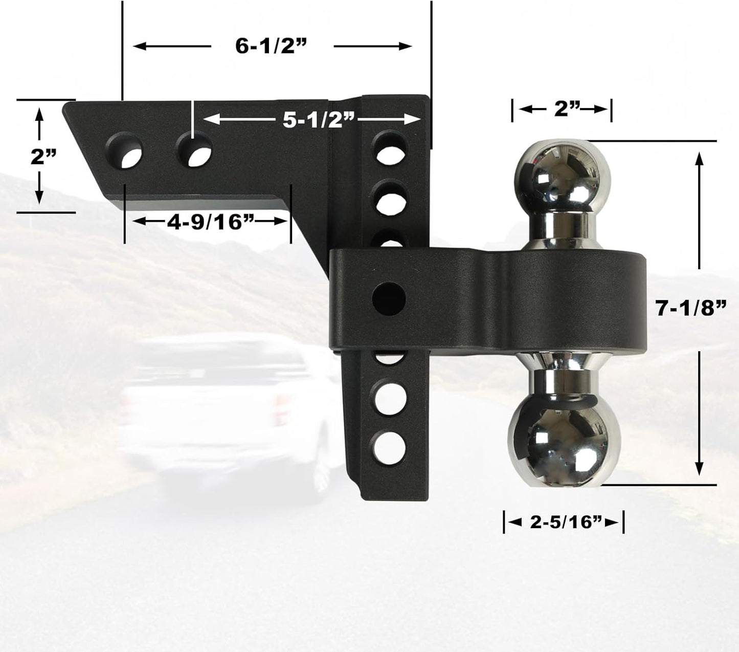 Torin ATRLY2019B Trailer Hitch Ball, 2 Inch Diameter, 1.75 Ton (3,500 Lbs), 3/4 X 1-3/4-Inch Shank