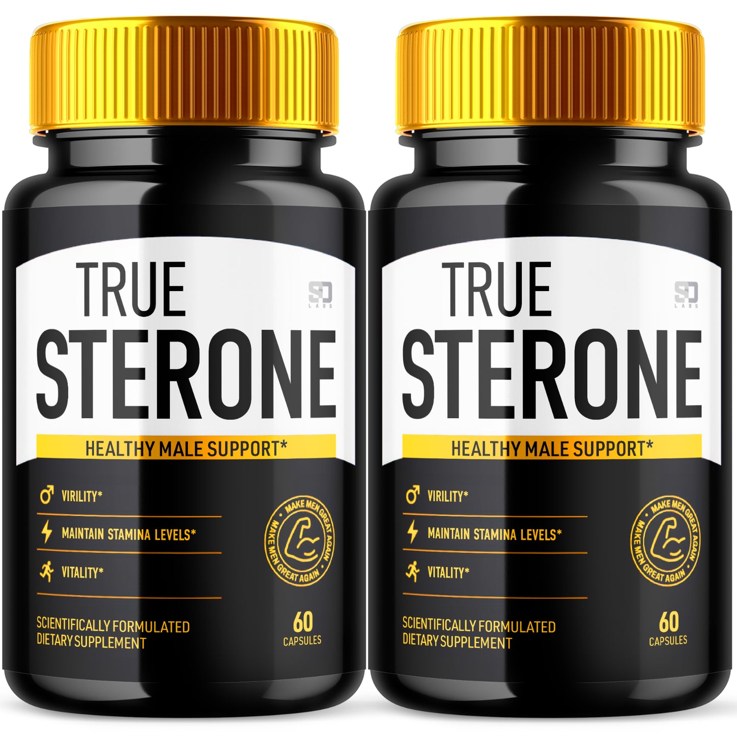 True Sterone Male Pills - Enhances Stamina and Supports Vitality (2 Pack)