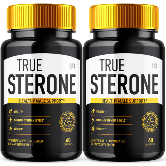 True Sterone Male Pills - Enhances Stamina and Supports Vitality (2 Pack)