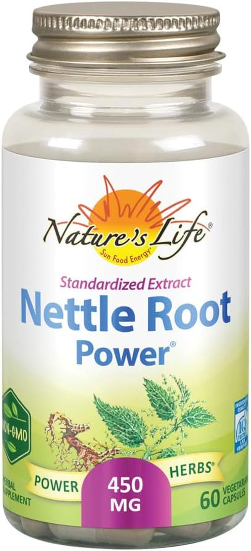 ZAND Nature'S Life Nettle Root Power 450Mg Herbal Supplement | Prostate & Urinary Tract Health Formula for Men | Non-Gmo & Lab Verified | 60 Veg Caps