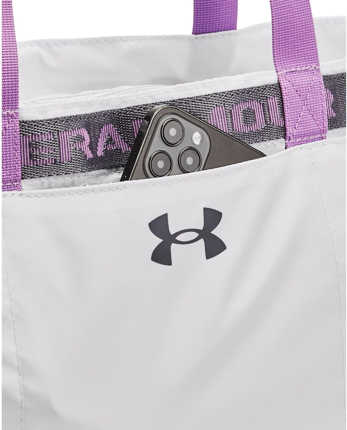 Under Armour Womens Favorite Tote, (014) Halo Gray/Castlerock/Provence Purple, One Size Fits Most