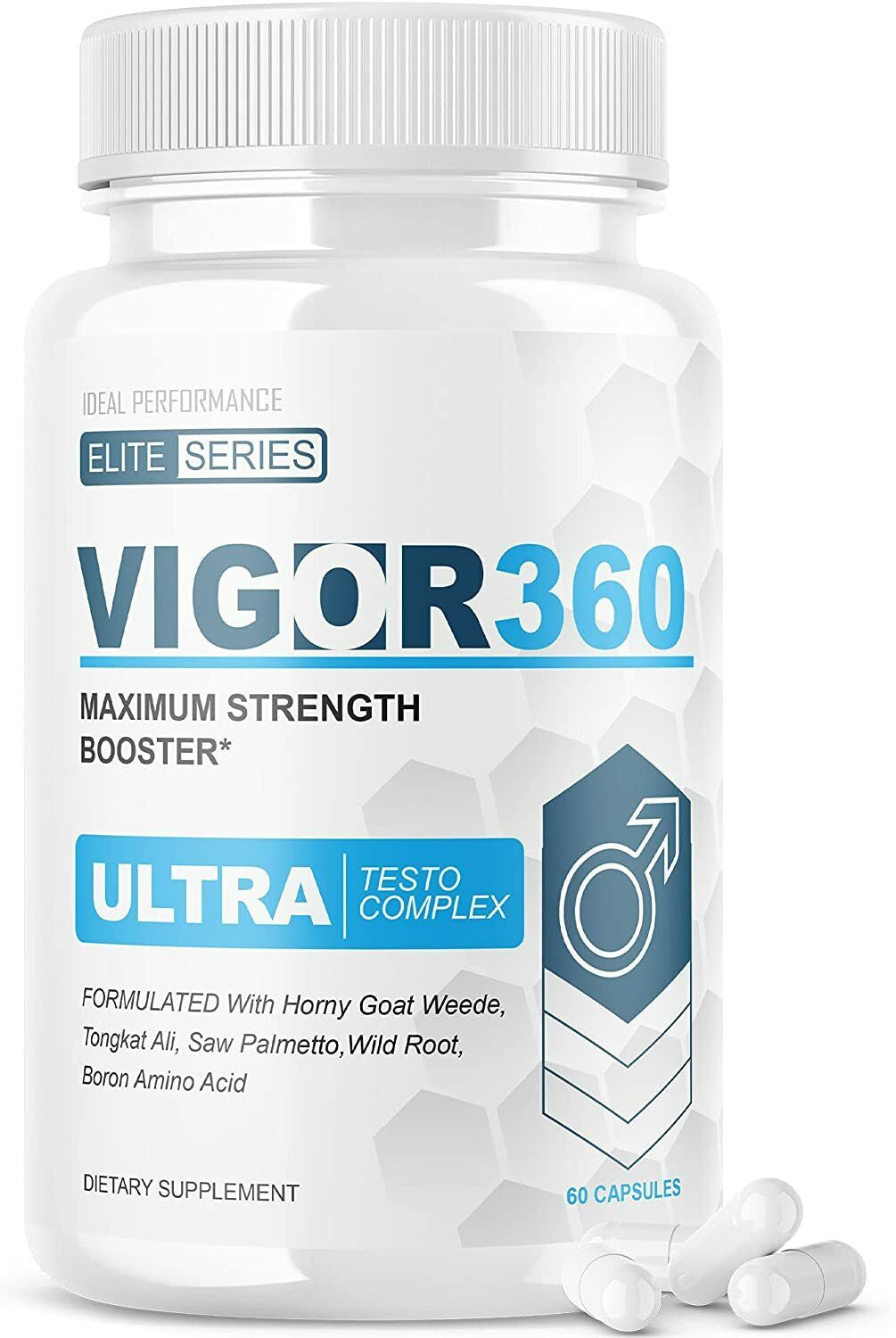 Vigor 360 Ultra Testo Complex Elite Series Vigor360 Capsulas Pastilla 60 Capsule