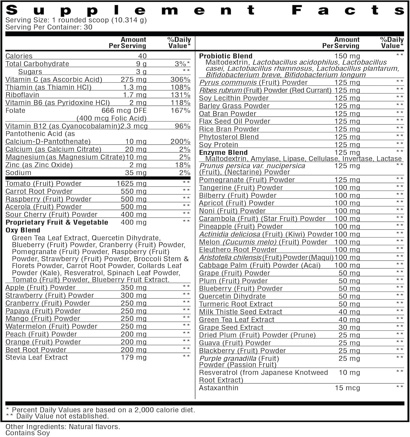 Ruby Reds | Delicious Reds Powder Fruit & Vegetable Supplement with Potent Vitamins, Minerals, Enzymes, Herbs, Nutrients and Probiotics for Overall Health 11 Oz. (30 Servings)