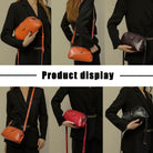 Vintage Doctor Bag Purse for Women – Handmade Leather Shoulder Bag, Retro Crossbody, Small Barrel Travel Handbag