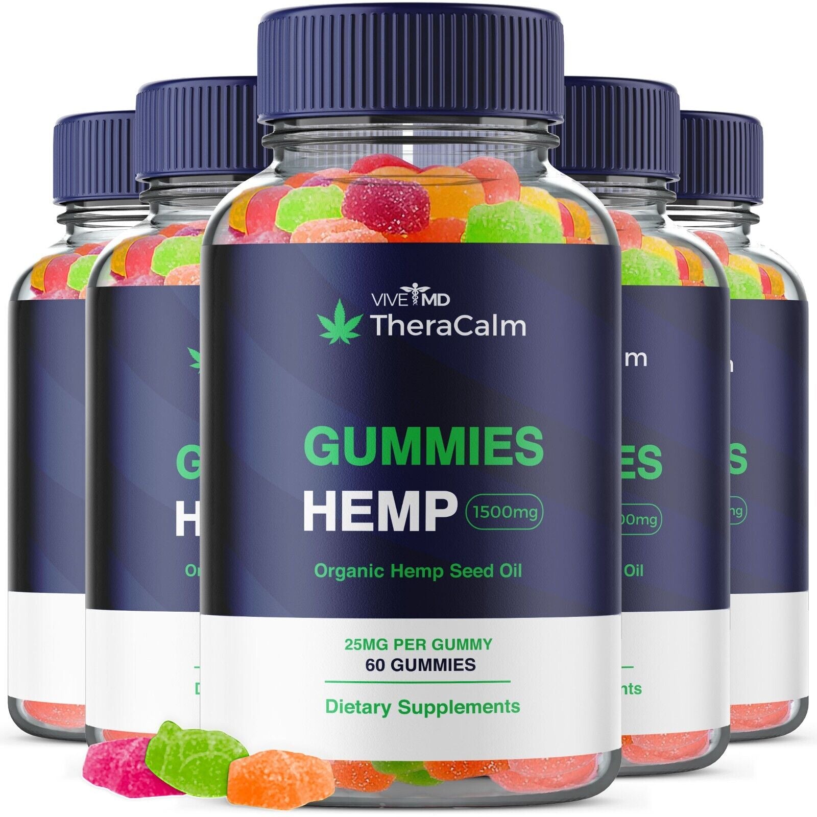 Theracalm Gummies for Maximum Strength - Official Formula (5 Pack)