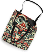 Alaska Native American Art Tlingit Eagle Tribal Bear Tote Bag