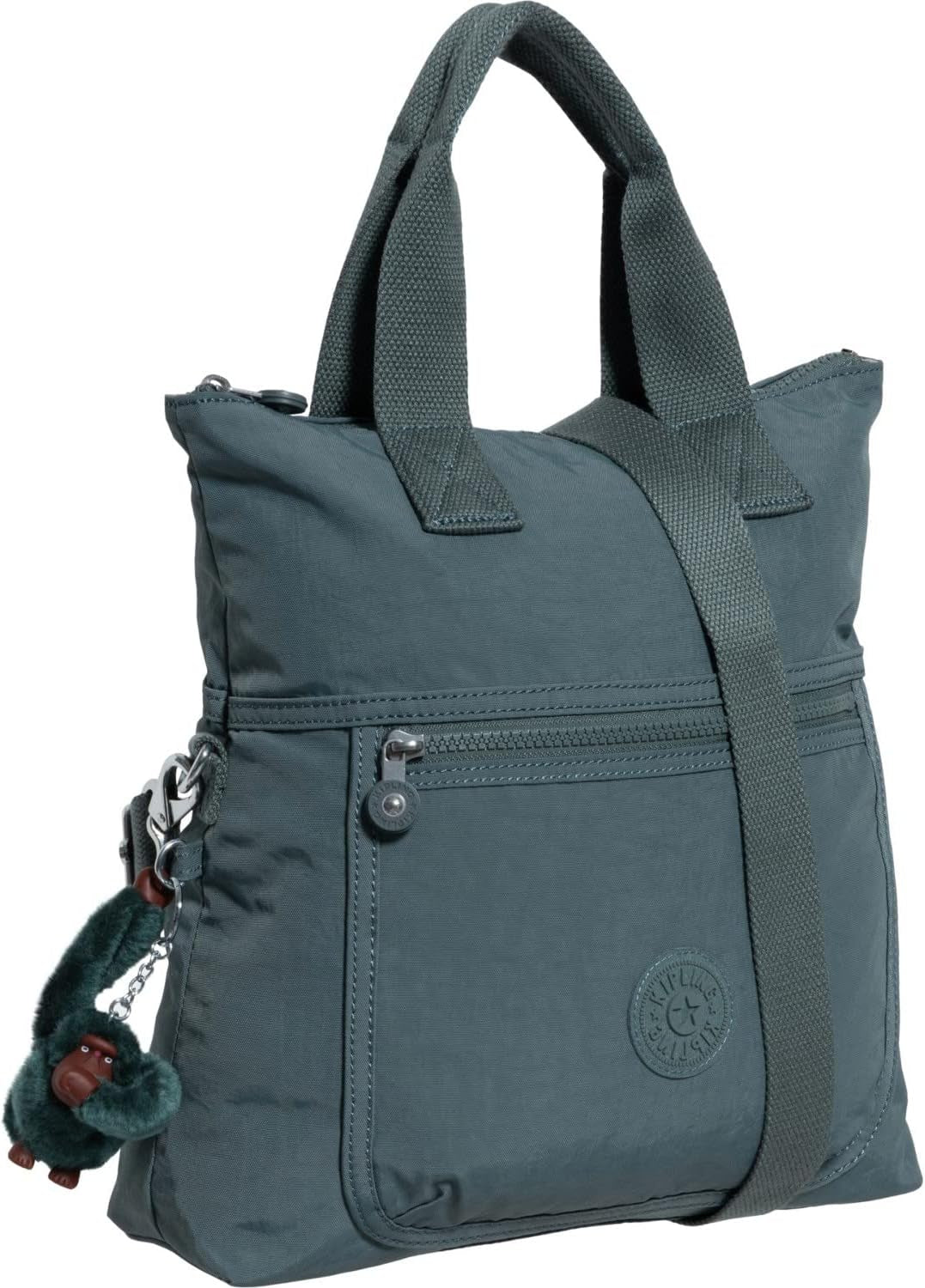 Kipling Eleva Large Convertible Crossbody Tote Bag, Light Aloe Tonal