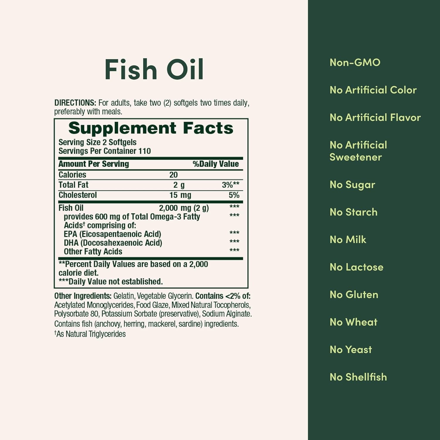 Nature'S Bounty Fish Oil, 220 Count