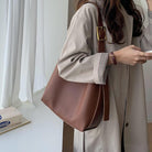 2PCS Vegan Leather Tote Women'S Tote Shoulder Bag Weekender Bag Shopper Handbag Travel Purse