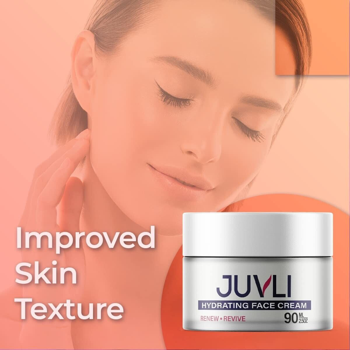 (1 Pack)- Juvli Hydrating Face Cream Moisturizer, Supports Skin Glow, Freshness