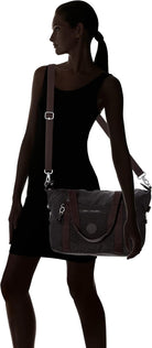 Kipling Womens Art Tote Bag, Lightweight Weekender, Nylon Travel Handbag Crossbody Bag, Black Noir, Medium US