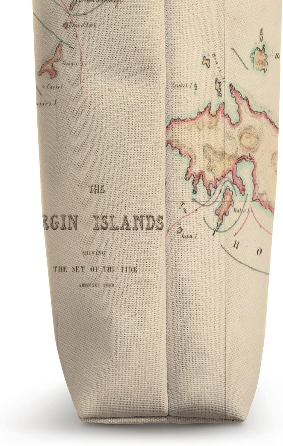 US & British Virgin Islands Map (1835) Tote Bag