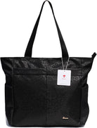 ESVAN Original Floral Tote Bag Large Shoulder Bag with Multi Pockets for Gym Travel Beach Daily Bags