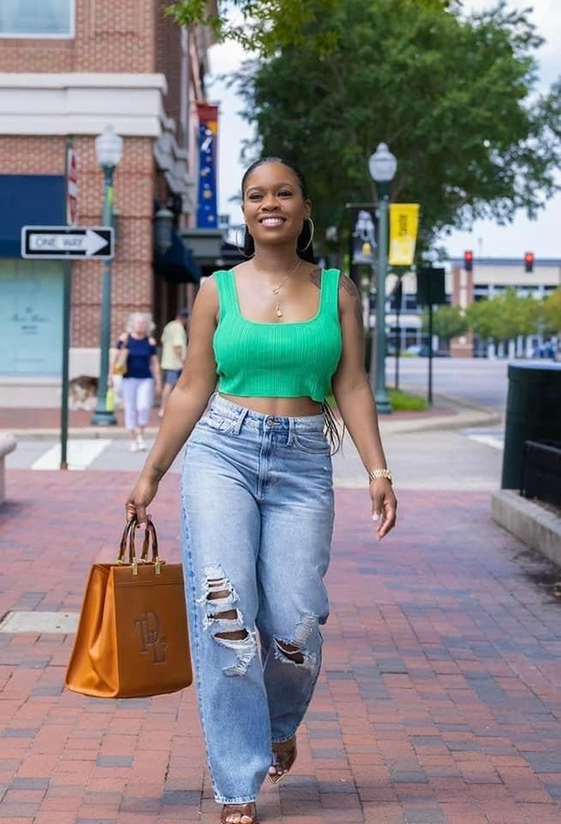 "Sparkle" Medium Tote, Matte Vegan Leather for Women