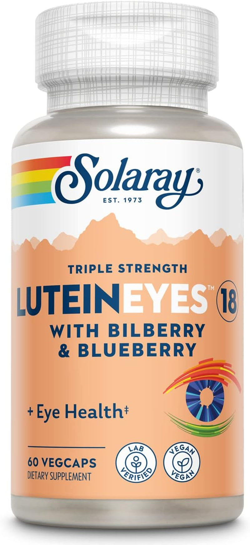 SOLARAY Triple Strength Lutein Eyes, 18 Mg | Eye & Macular Health Support Supplement W/Naturally Occurring Lutein and Zeaxanthin | Non-Gmo (60 CT)