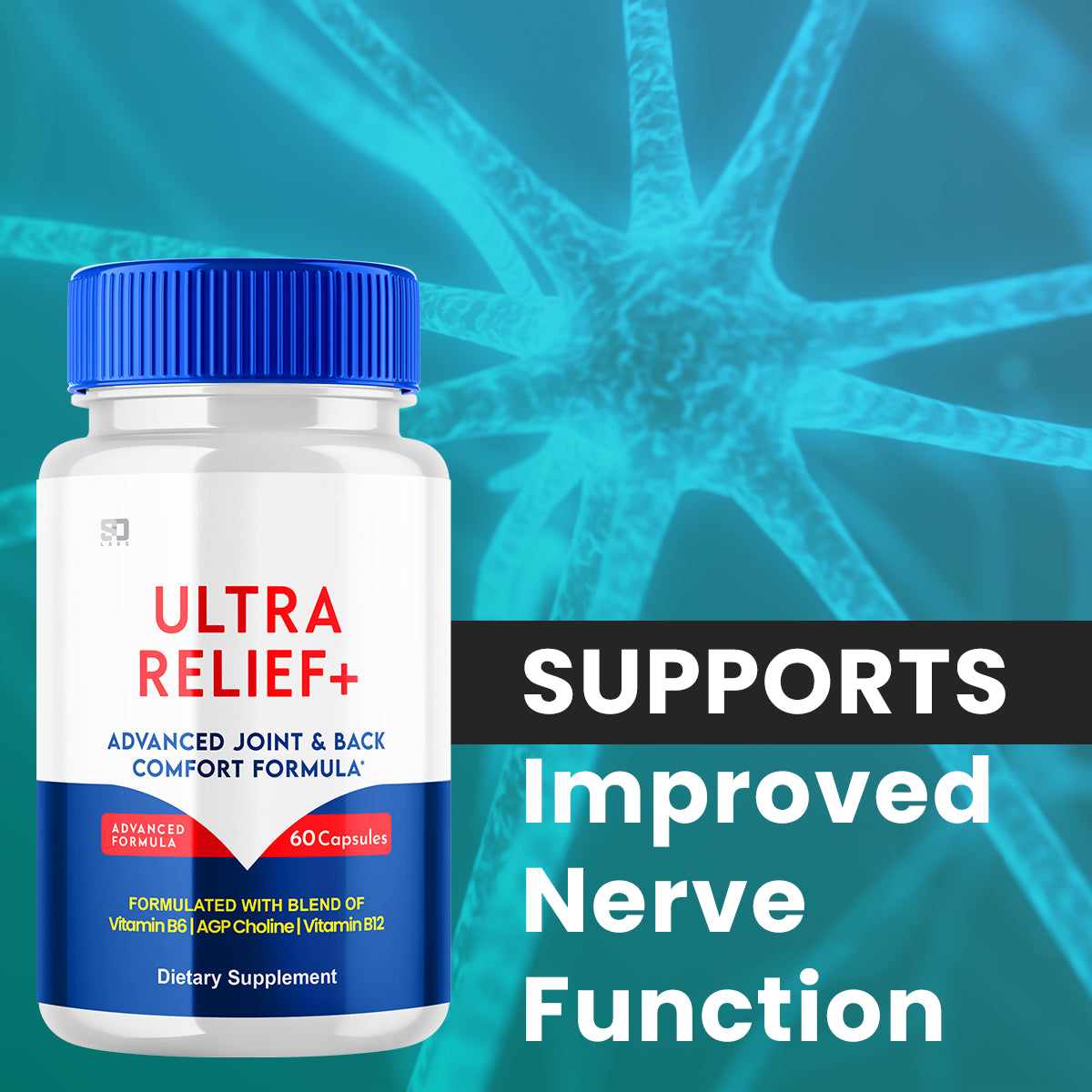 Ultra Relief+ Pills Supports Advanced Joint and Back Health (3 Pack)