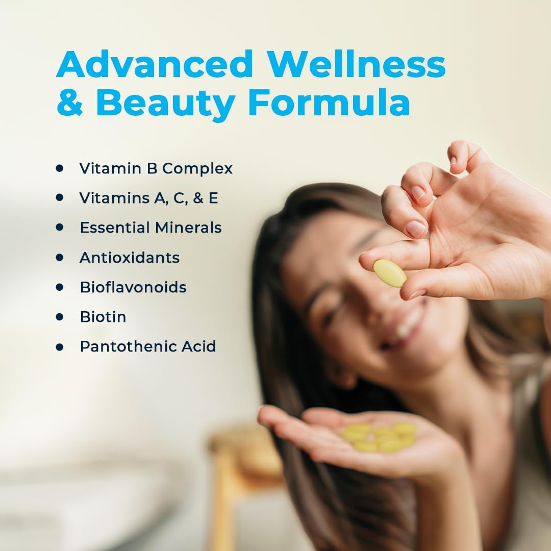 Vitamedica | Energy Support Multivitamin W B Complex | Energy Booster | Vitamin B6 & B12 | Clarity & Focus | Biotin for Hair, Skin & Nails | Energy Supplements | 90 Ct