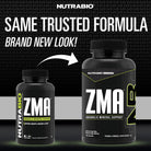 Nutrabio ZMA Supplements for Men & Women- Zinc Magnesium Supplements to Support Hormone Levels, Peak Performance, Sleep, Muscle Recovery, Immune Health, 180 Ct.