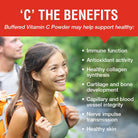 SOLARAY Vitamin C Crystalline 5000Mg | Buffered Powder for Gentle Digestion | Healthy Immune Function, Collagen Synthesis & Antioxidant Support | 8 Oz