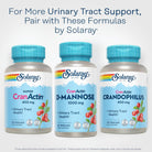 Solaray D-Mannose 1000Mg with Cranactin Cranberry Extract - D Mannose Cranberry Supplement with Vitamin C - Supports Urinary Tract and Bladder Health - Vegan, 60 Day Guarantee, 30 Servings, 60 Vegcaps