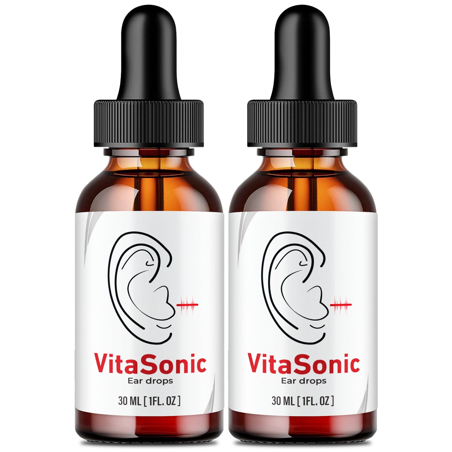 Vita Sonic Drops for Tinnitus, Relief for Ringing Ears Liquid Drops (2 Bottles)