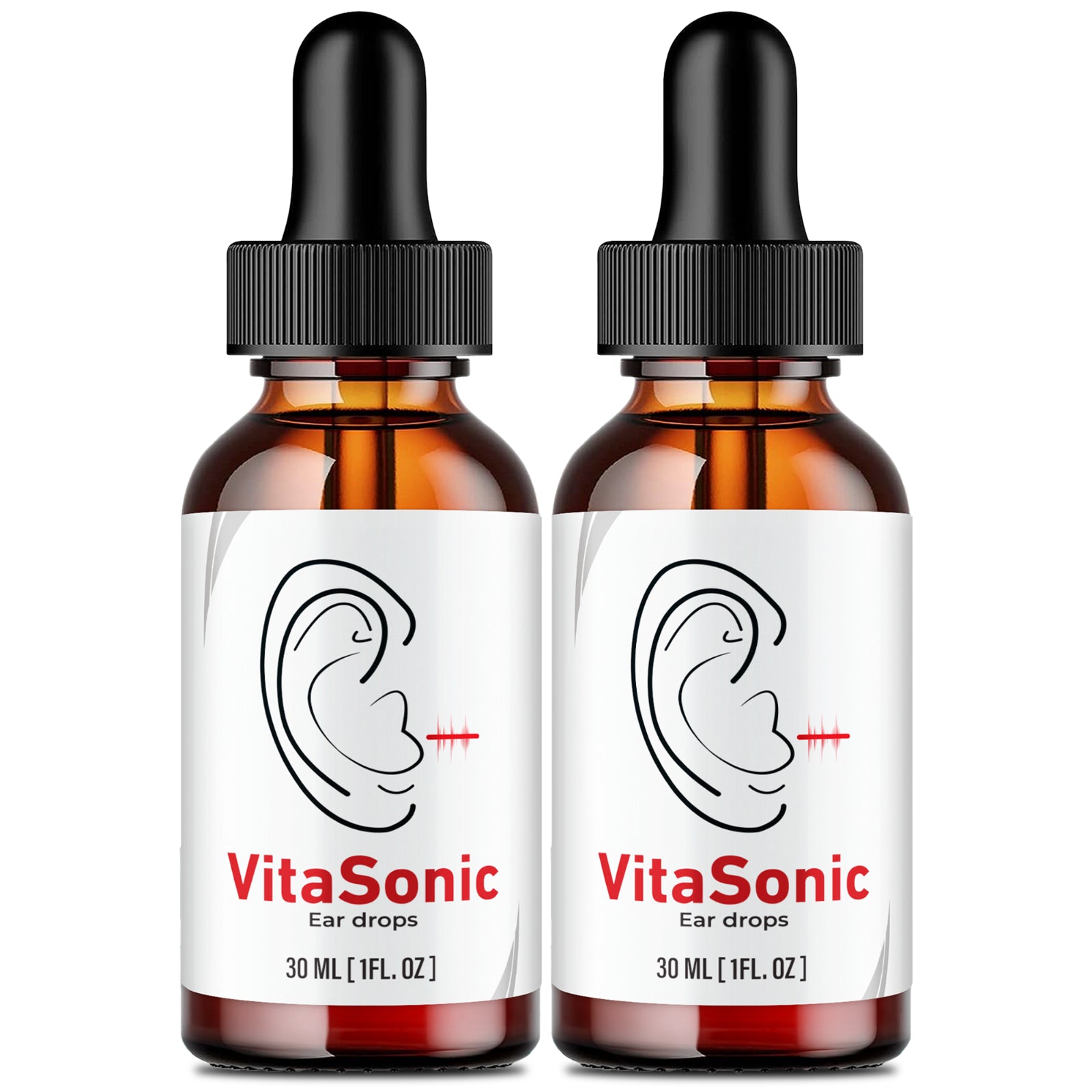 Vita Sonic Drops for Tinnitus, Relief for Ringing Ears Liquid Drops (2 Bottles)